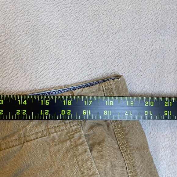 Gap Women's Pants XL Beige Casual Cotton Drawstring Pants Relaxed Fit Button Up - Picture 4 of 12